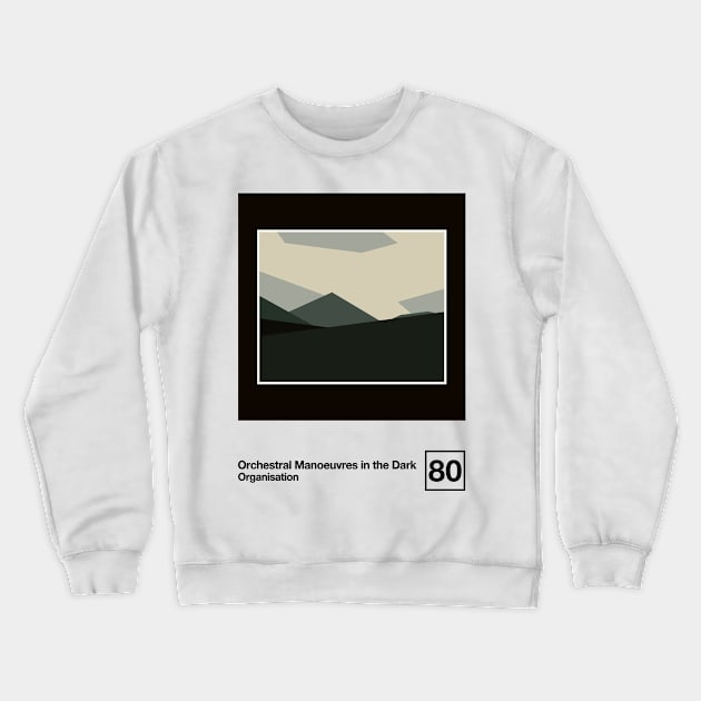 Organisation / Minimalist Style Graphic Artwork Design Crewneck Sweatshirt by saudade